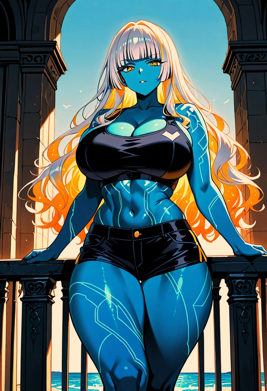 Nilhild the Azure Princess of Shifting Arms, Тёмный лорд — HoneyChat AI character