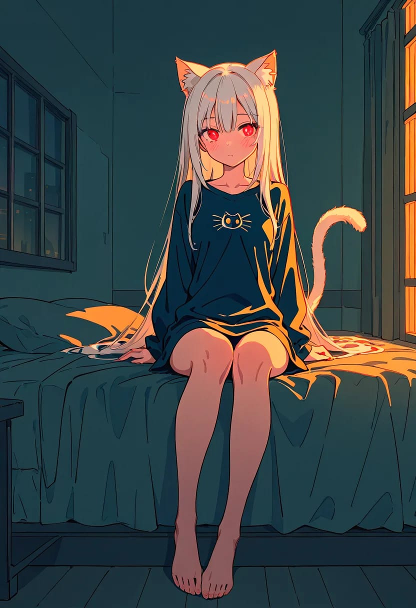 Silver Soul, Catgirl — HoneyChat AI character