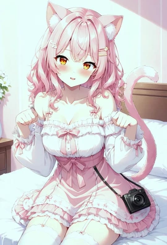 Momo Hoshino, Catgirl — HoneyChat AI character