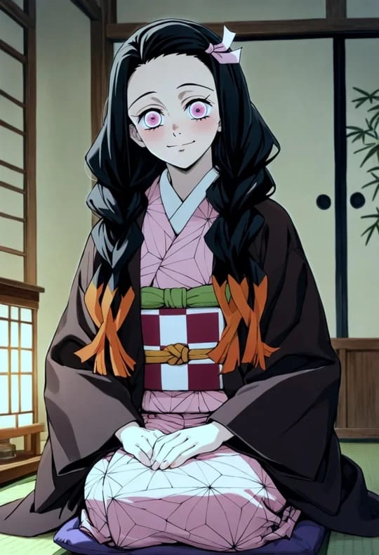 Nezuko Kamado, Dandere — HoneyChat AI character