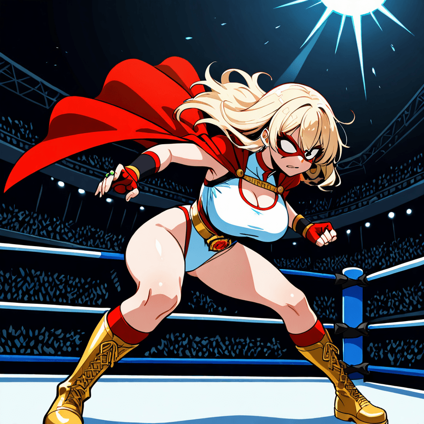 masked wrestler lady — starter scene 1