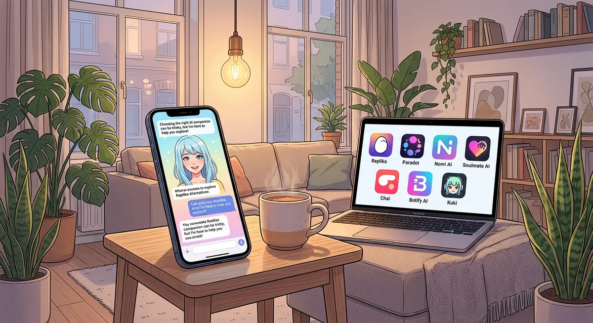 Replika Alternatief in het Nederlands — 7 Apps Zonder Censuur (2026)