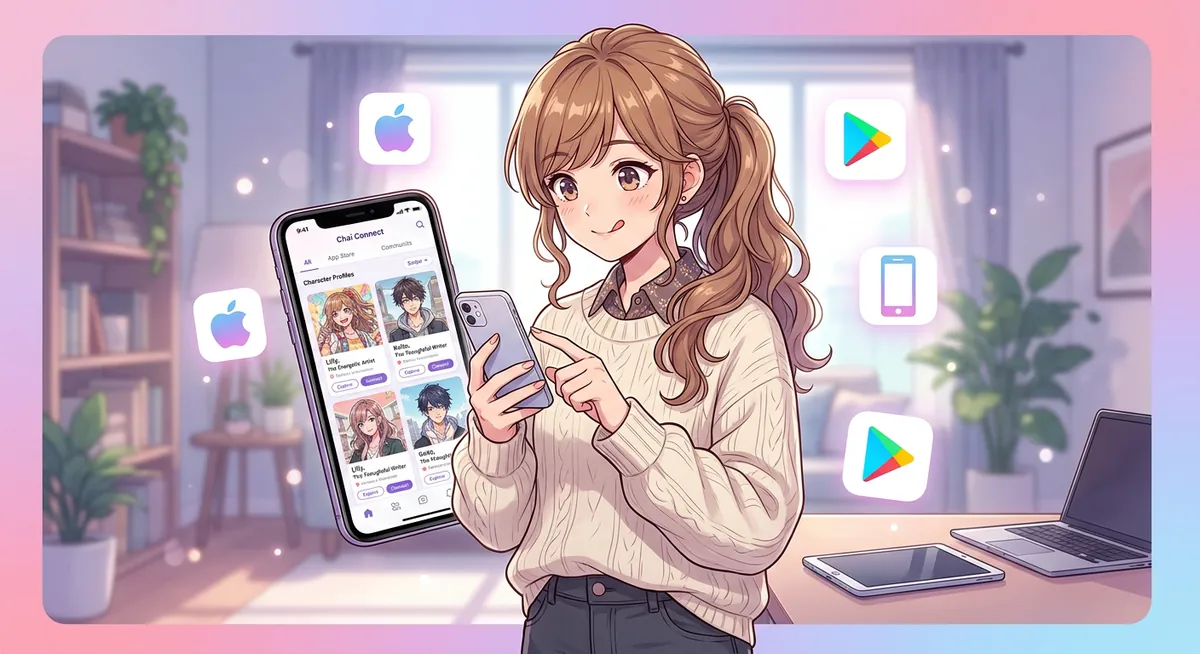 Chai AI скачать — iPhone, Android, веб 2026 (гео-блок + age verification)