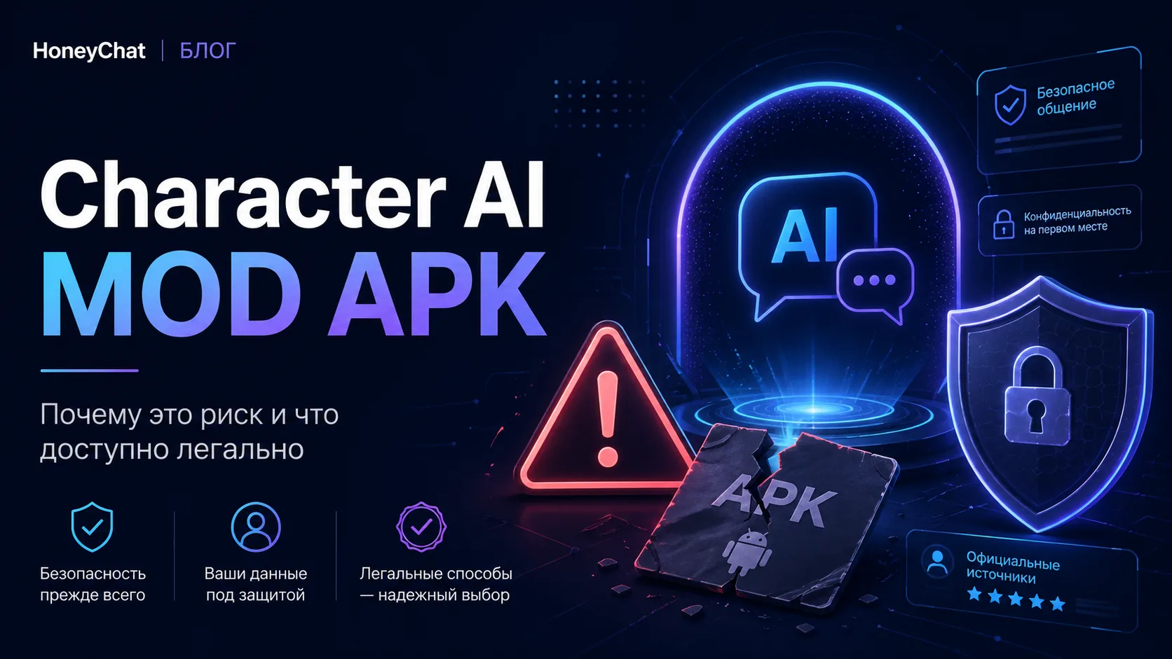 Character AI взлом и mod APK: что обещают и почему технически не работает
