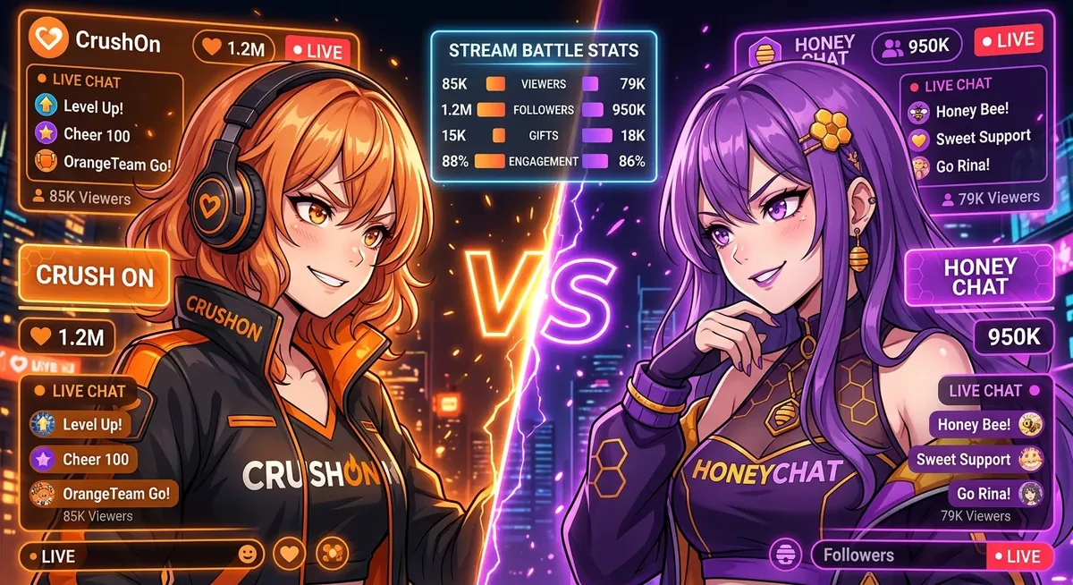 CrushOn AI vs HoneyChat 2026 — отзывы, цены и NSFW без фильтров