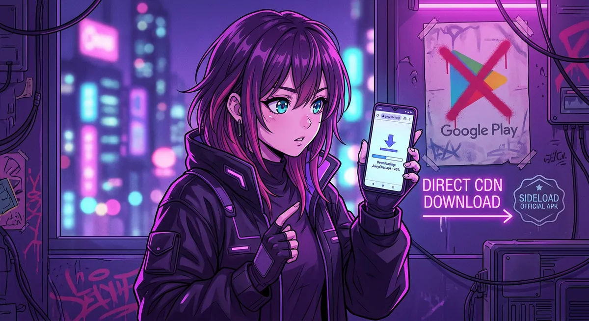 JuicyChat скачать — Android APK, web и iOS в 2026 (официальные ссылки)