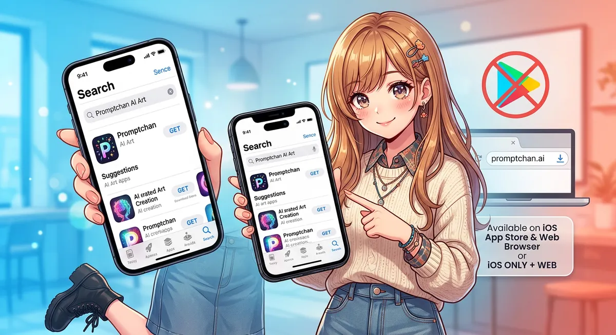 Promptchan скачать — iPhone, Android и web в 2026 (официальные ссылки)