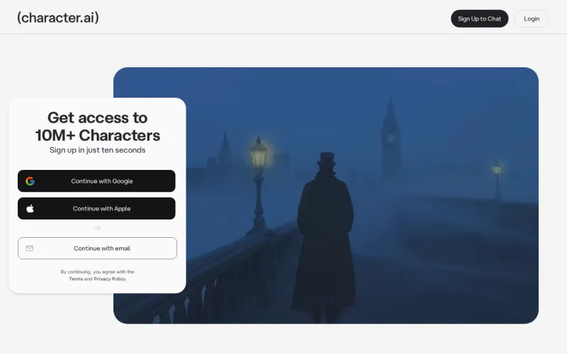 Character.AI interfaz web