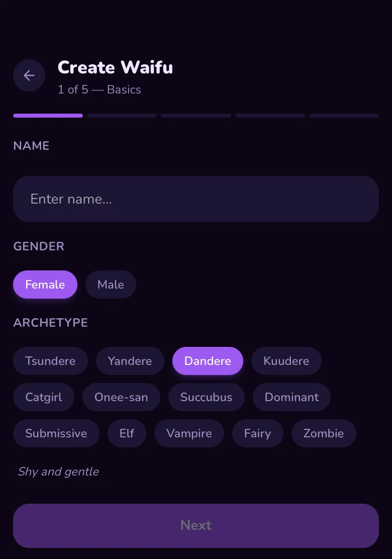HoneyChat — редактор персонажей