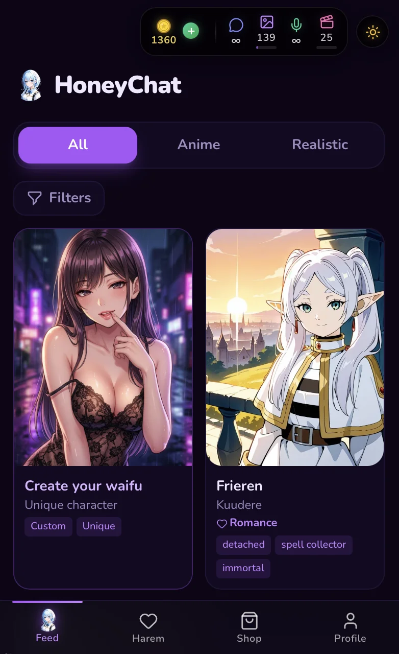 HoneyChat conversation